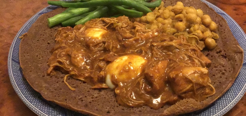 Doro Wat with Injera Bread